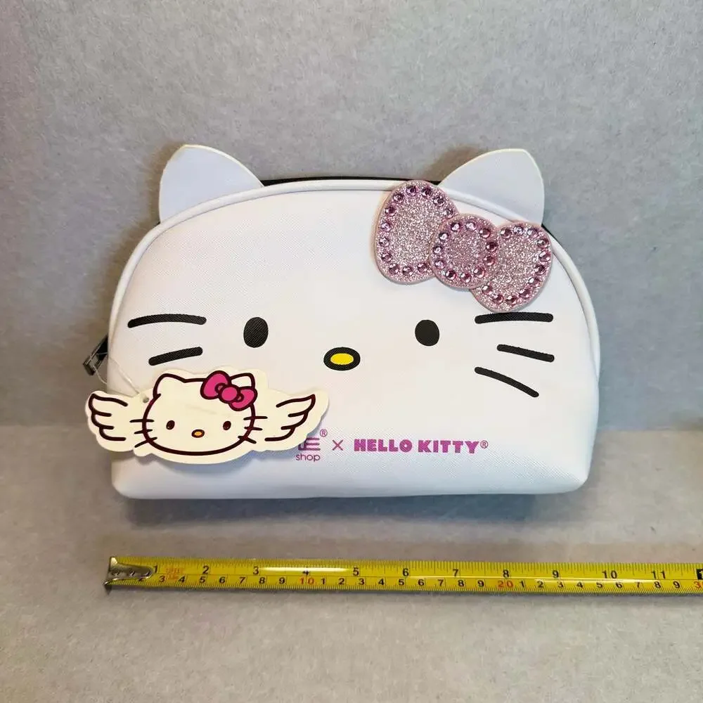 Hello Kitty The Crème Shop Bling Bling Makeup Pouch Limited Edition NWT